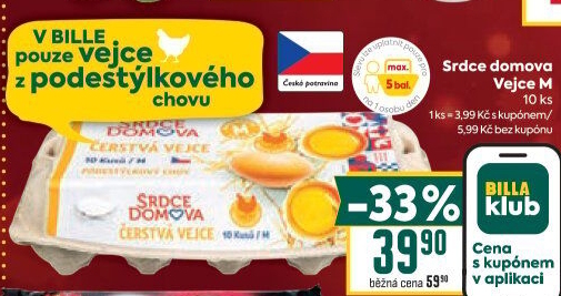 Vejce z podestýlky M Srdce Domova