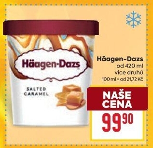 Zmrzlina v kelímku Häagen-Dazs