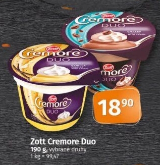 Dezert Cremore Duo Zott