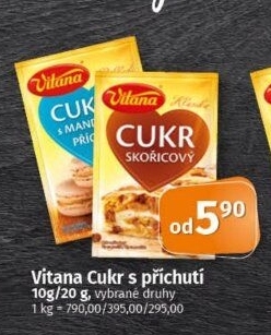 Ochucený cukr Vitana