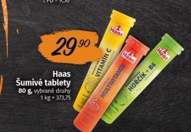 Šumivé tablety Haas