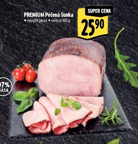 Pečená šunka nejvyšší jakosti Premium Albertovo uzenářství