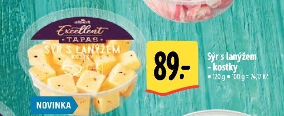 Tapas sýr s lanýžem Albert Excellent