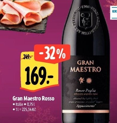 Víno Rosso Gran Maestro