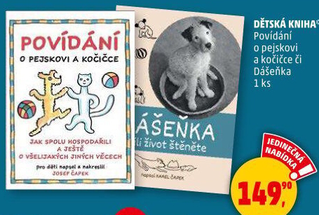 Kniha Povídání o pejskovi a kočičce Josef Čapek