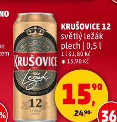Pivo světlý ležák Královský 12° Krušovice