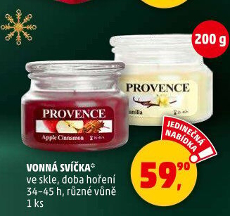 Svíčky ve skle vonné Provence