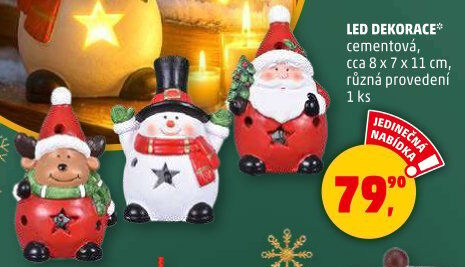 Vánoční svítící LED dekorace