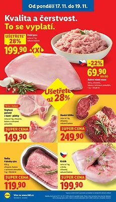 akční leták Lidl 17.11.2025-19.11.2025