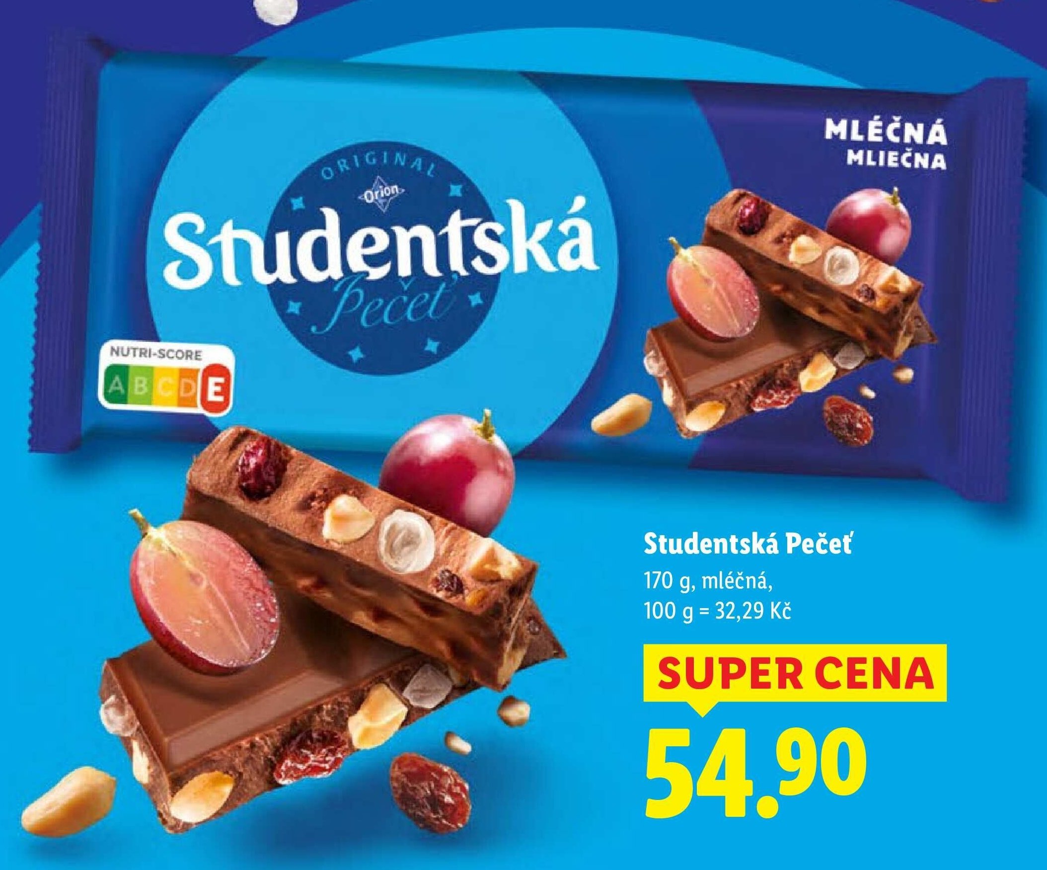 Studentská Pečeť 170 g, mléčná