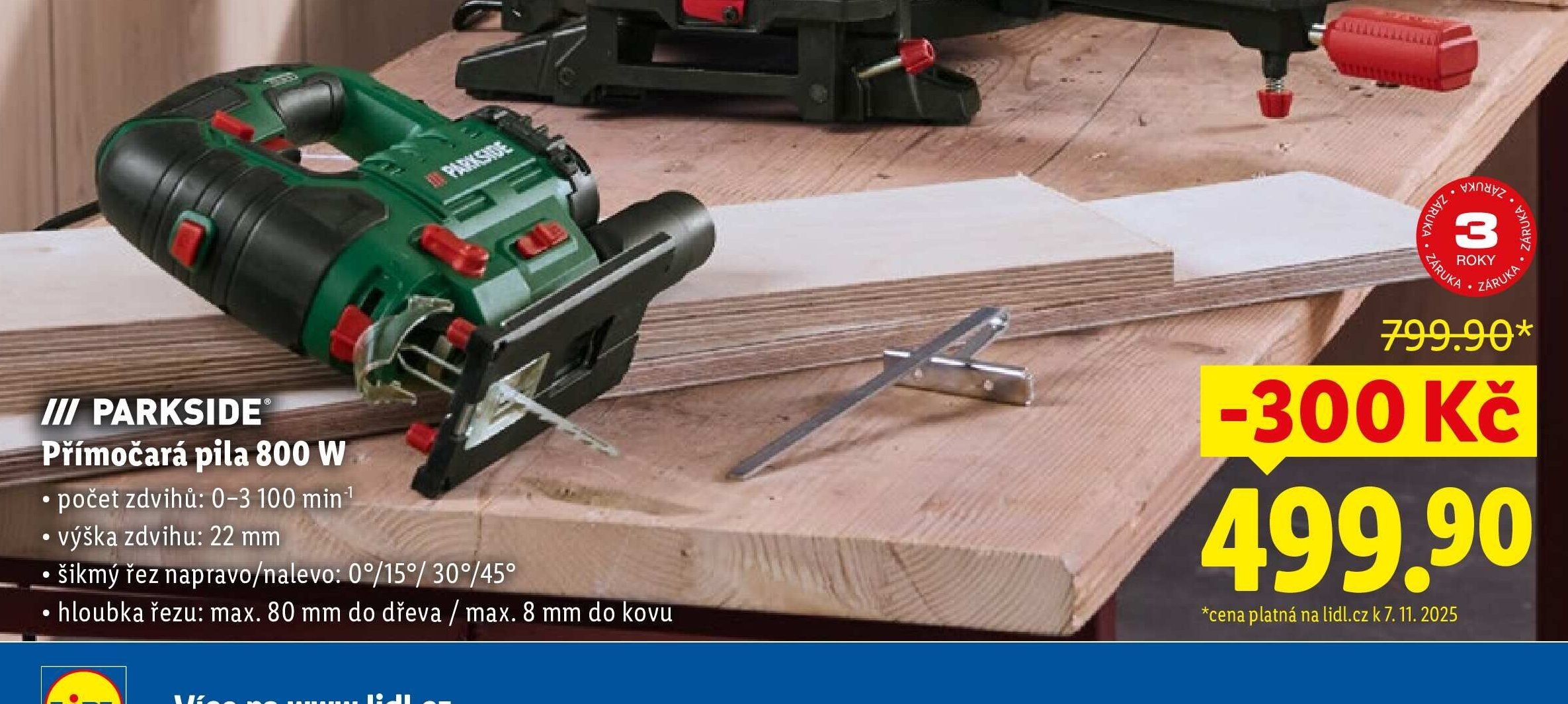 Parkside Přímočará pila 800 W