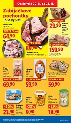 akční leták Lidl 20.11.2025-23.11.2025