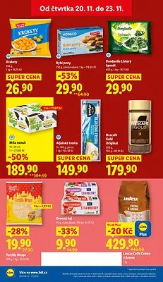 akční leták Lidl 20.11.2025-23.11.2025