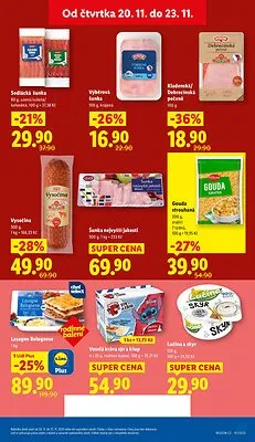akční leták Lidl 20.11.2025-23.11.2025