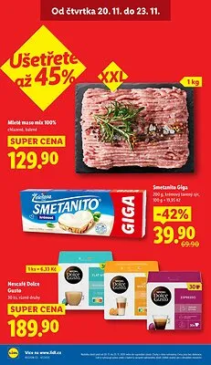 akční leták Lidl 20.11.2025-23.11.2025