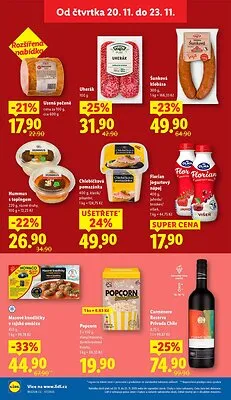 akční leták Lidl 20.11.2025-23.11.2025