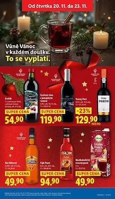 akční leták Lidl 20.11.2025-23.11.2025