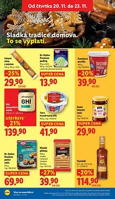 akční leták Lidl 20.11.2025-23.11.2025