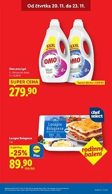akční leták Lidl 20.11.2025-23.11.2025