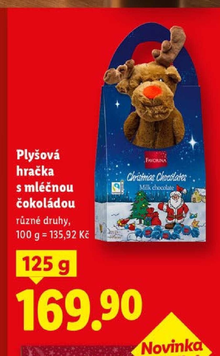Plyšová hračka s mléčnou čokoládou