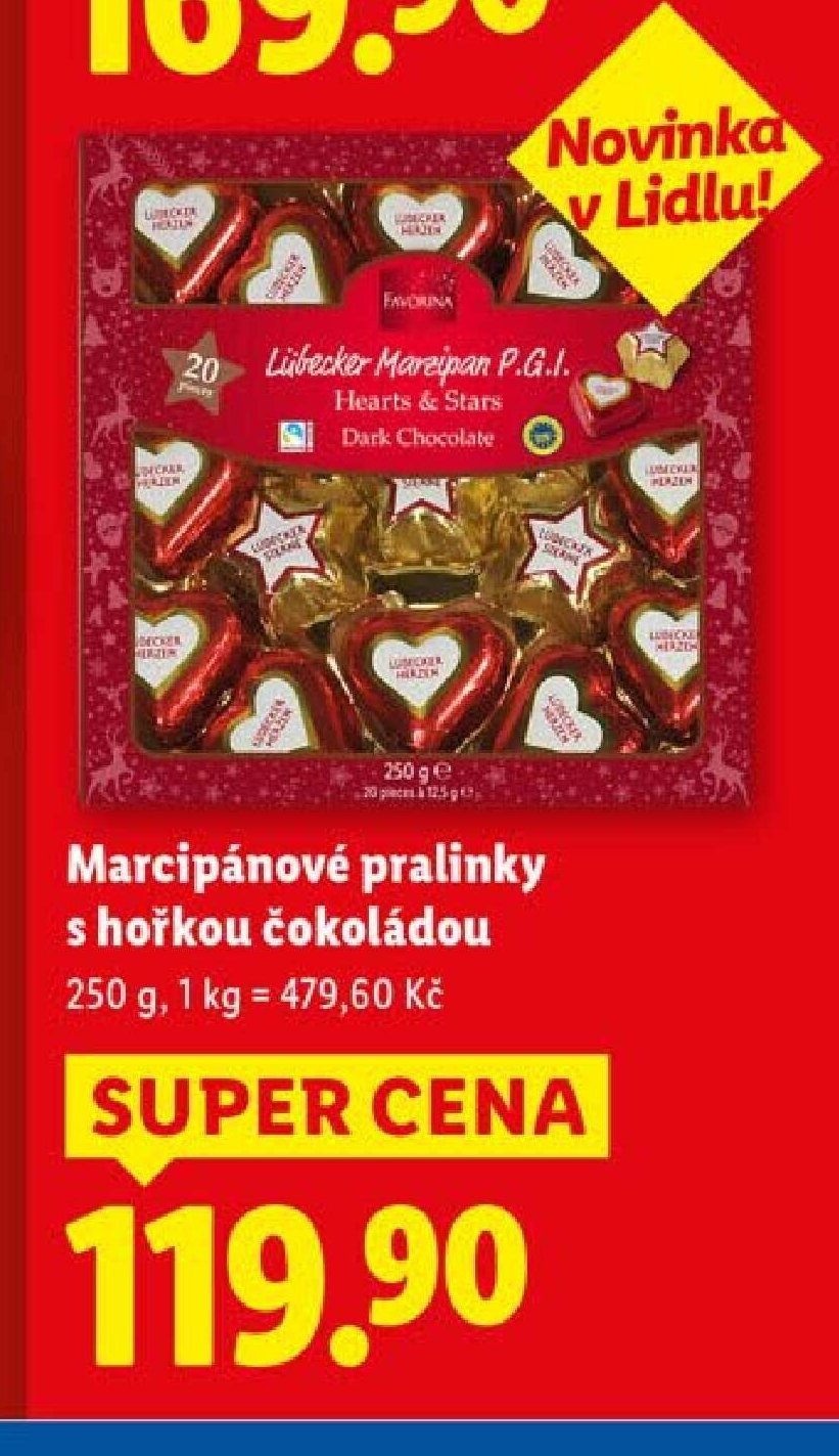 Marcipánové pralinky s hořkou čokoládou