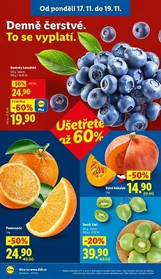 akční leták Lidl 17.11.2025-19.11.2025