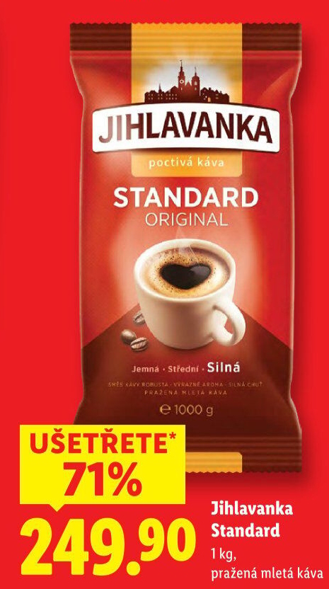 Mletá káva Standard Jihlavanka