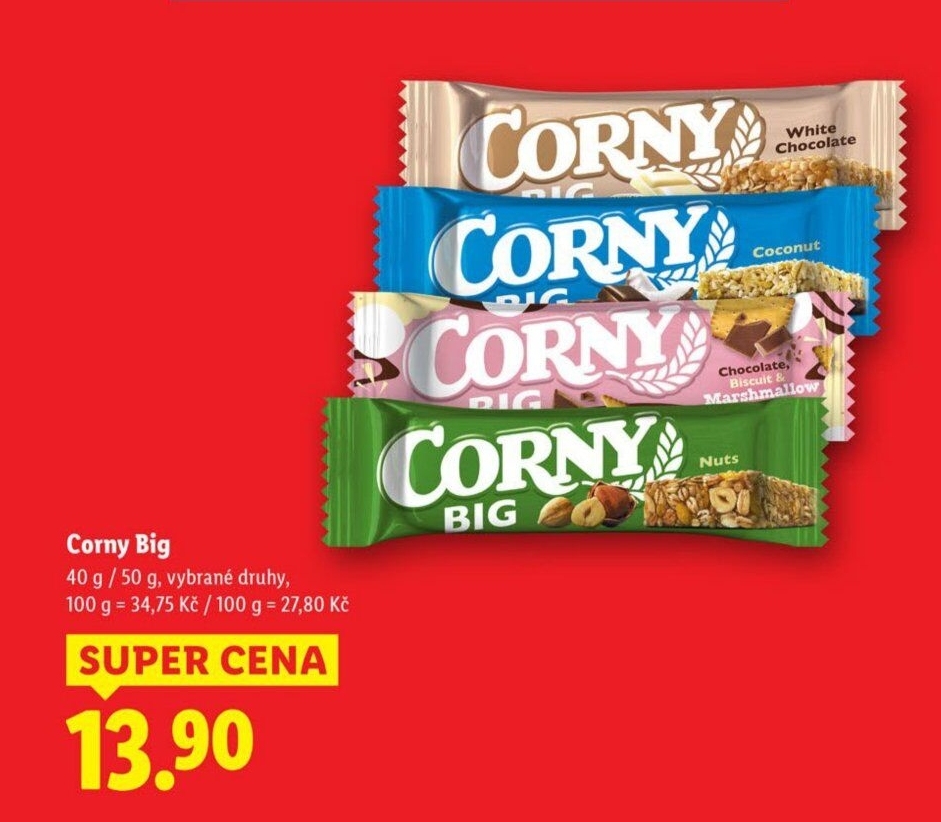 Tyčinka cereální BIG Corny