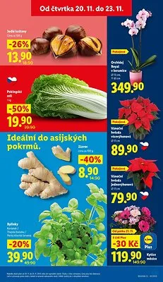 akční leták Lidl 20.11.2025-23.11.2025