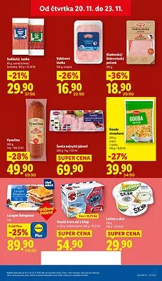 akční leták Lidl 20.11.2025-23.11.2025