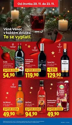 akční leták Lidl 20.11.2025-23.11.2025