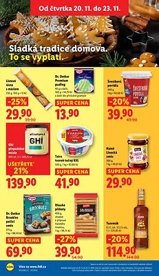akční leták Lidl 20.11.2025-23.11.2025