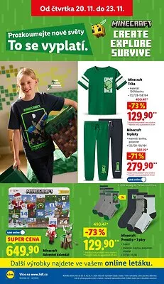 akční leták Lidl 20.11.2025-23.11.2025