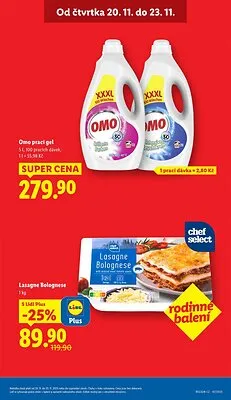 akční leták Lidl 20.11.2025-23.11.2025