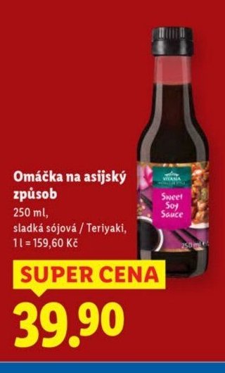 Vitasia Omáčka na asijský způsob (Sweet Soy Sauce) - Lidl akcniletaky.com