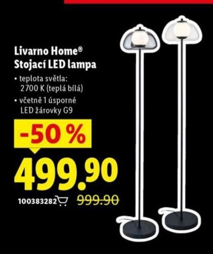 Livarno Home Stojací LED lampa