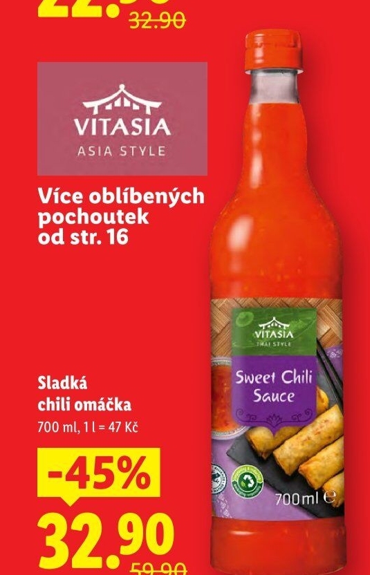 Chilli omáčka sladká Vitasia