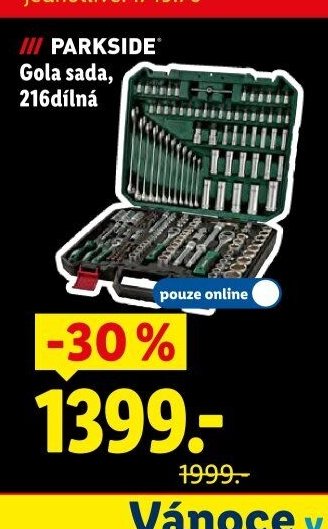 Parkside Gola sada, 216dílná