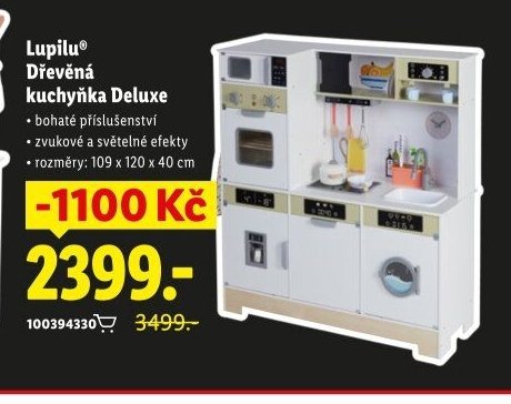 Lupilu Dřevěná kuchyňka Deluxe