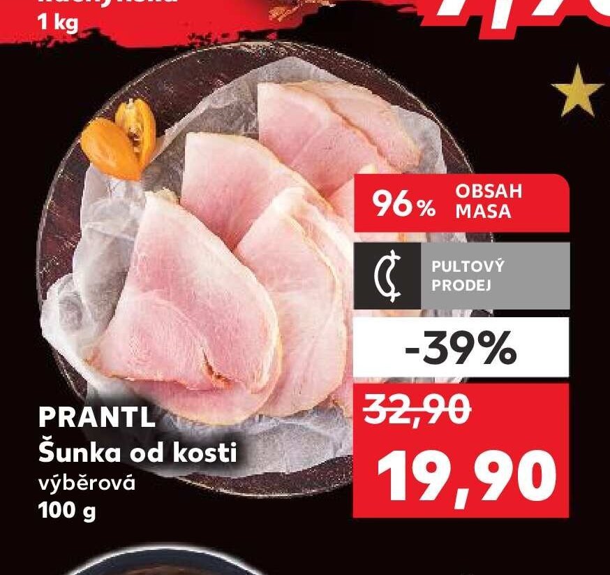 PRANTL Šunka od kosti výběrová 100 g
