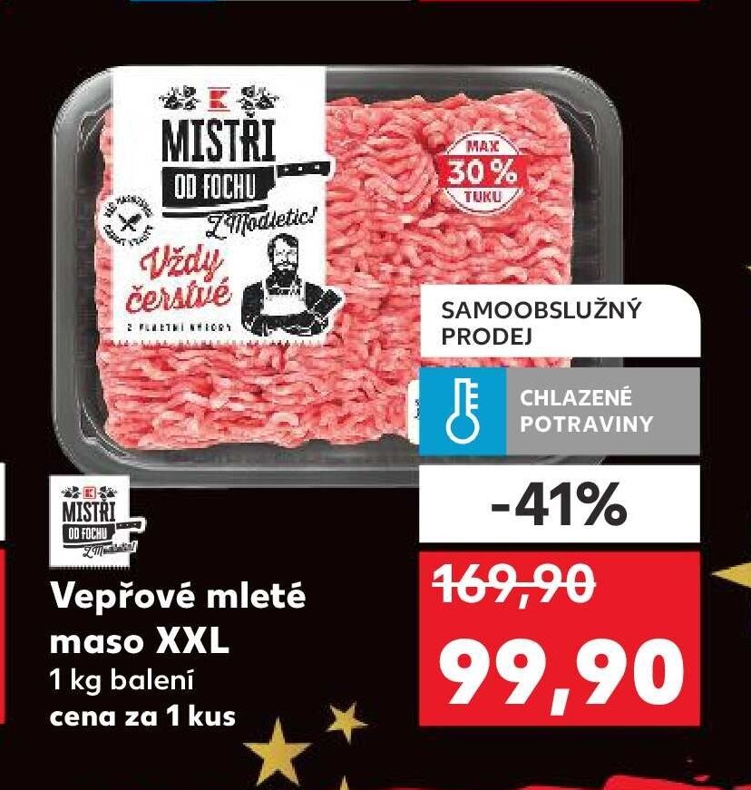 Vepřové mleté maso XXL 1 kg balení