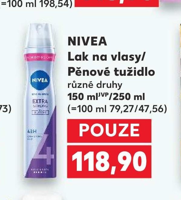 NIVEA Lak na vlasy/Pěnové tužidlo různé druhy 150 ml/250 ml - Kaufland akcniletaky.com