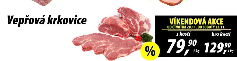 Vepřová krkovice s kostí