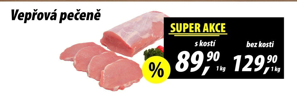 Vepřová pečeně s kostí