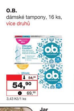 O.B. dámské tampony