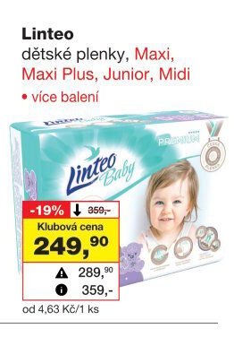 Linteo dětské plenky