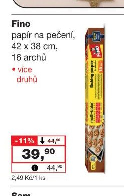 Fino papír na pečení