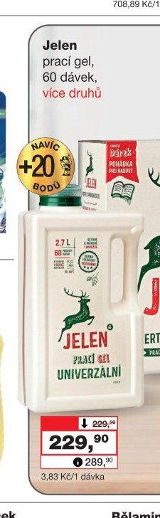 Jelen prací gel, 60 dávek