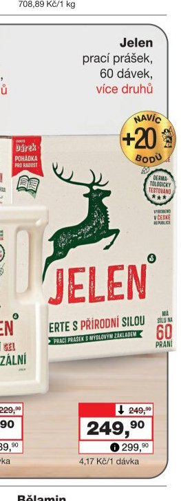 Jelen prací prášek, 60 dávek
