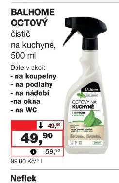 BALHOME OCTOVÝ čistič na kuchyně, 500 ml